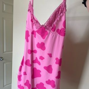 Omighty pink moo moo dress